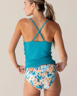 Still Water Flat Rib V-Neck Tankini