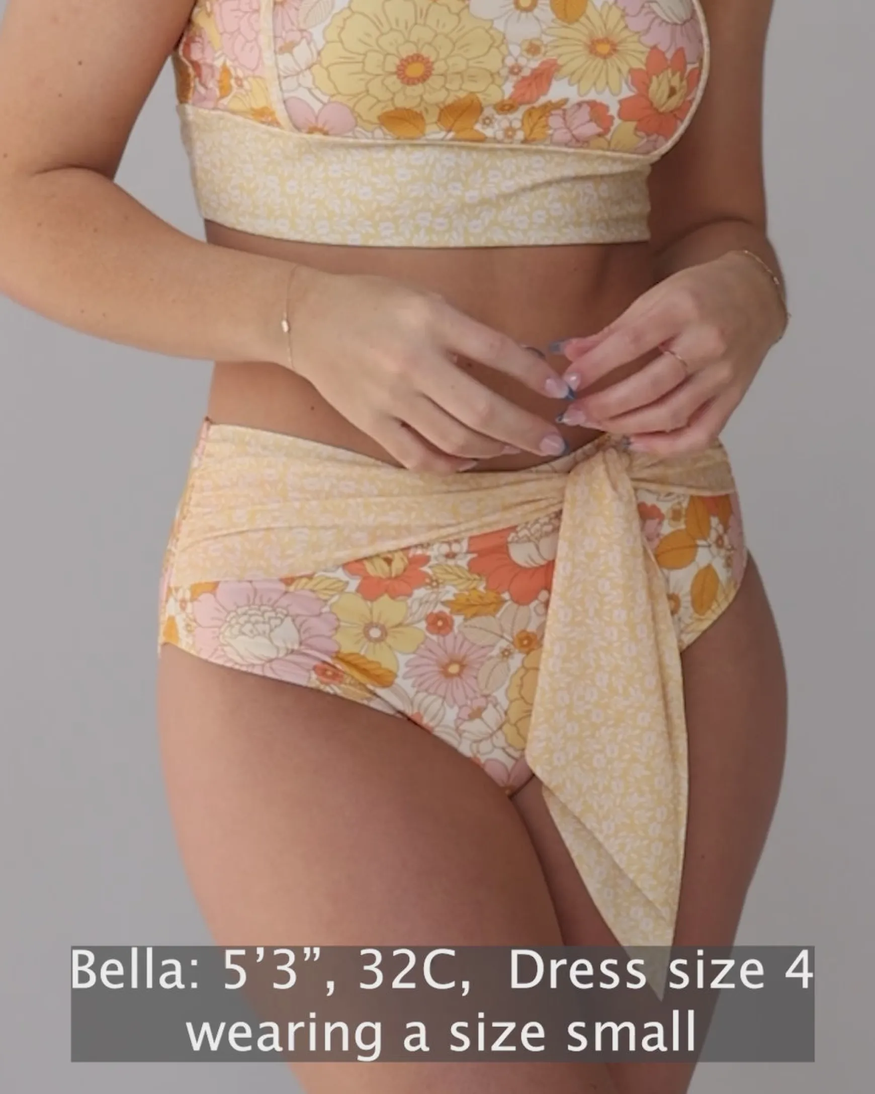 Sunset Floral Tied Up Bottom