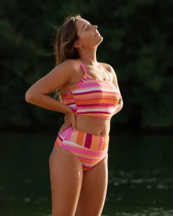 Sunset Stripe Mid Rise Bottom