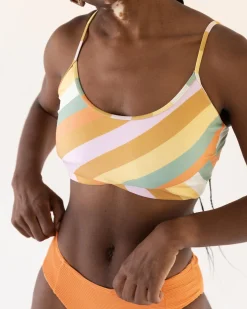 Surf Stripe Tone Crop
