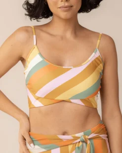 Surf Stripe Tone Crop
