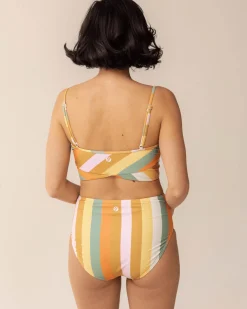 Surf Stripe Tone Crop