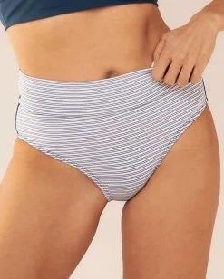 Textured Alana Block Mid Rise Bottom