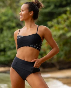 Textured Black Pocket Bottom