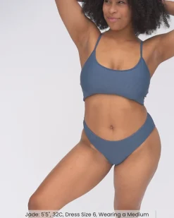 Textured Coastal Bikini Bottom