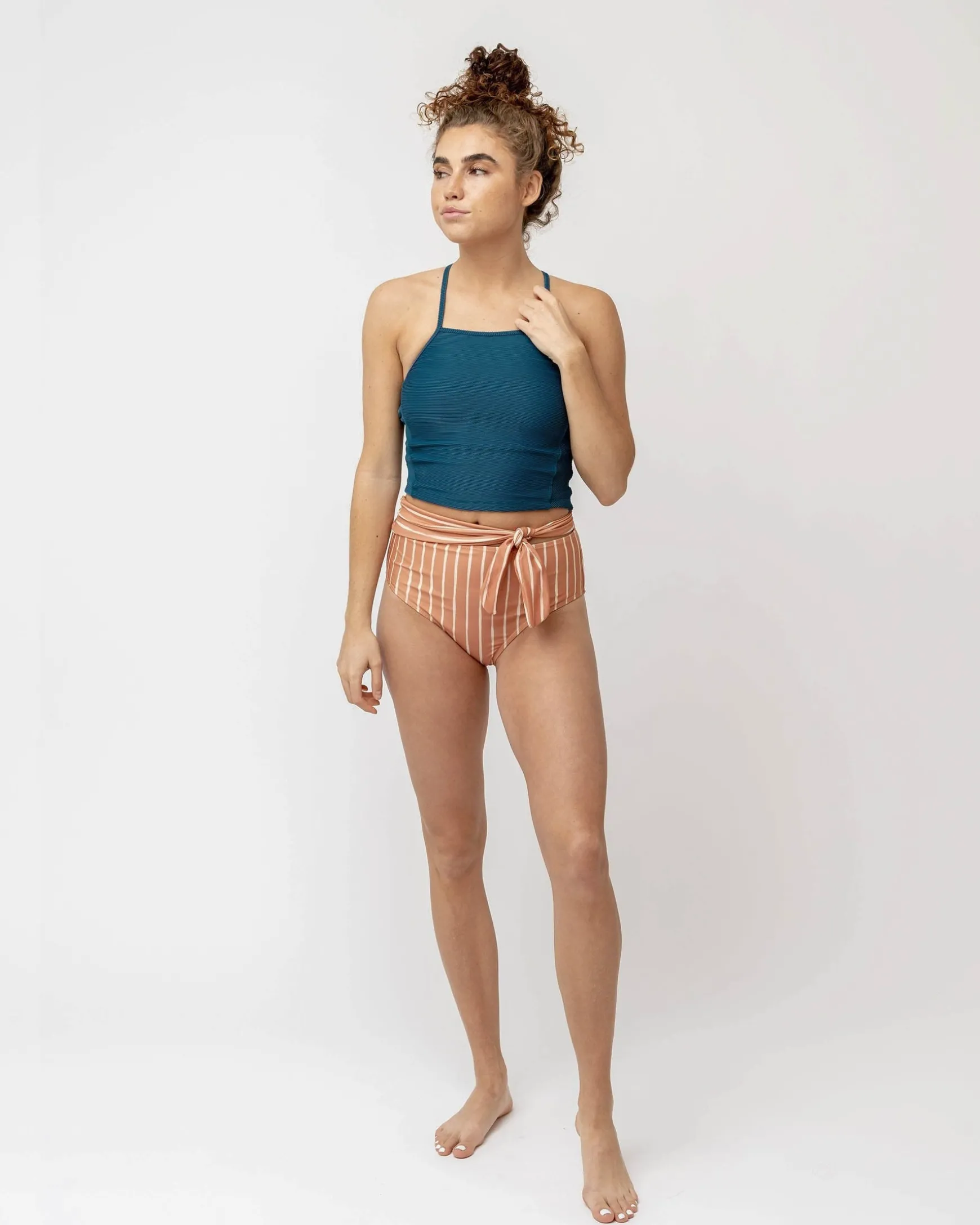 Textured Coastal Midkini