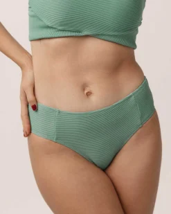 Textured Pine Bikini Bottom