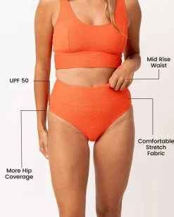 Textured Stella Mid Rise Bottom