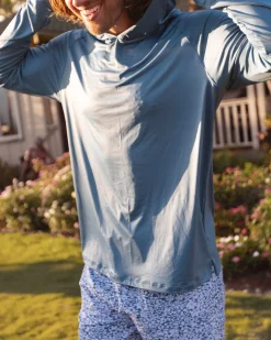 Unisex Blue Lagoon Sun Hoodie