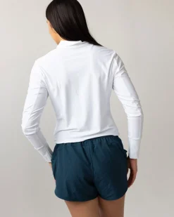 Vanilla Cropped Half Zip Rashguard