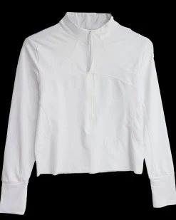 Vanilla Cropped Half Zip Rashguard