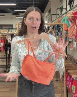 Zena Flat Rib Surf Crop